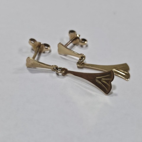 Златни обеци 14K 2.18 гр