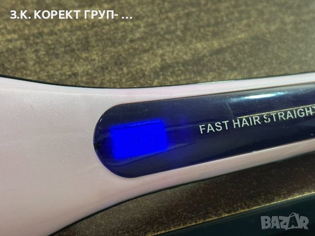Eлектрическа четка за изправяне на коса HQT-906 FAST HAIR STRAIGHTENER - Image 4