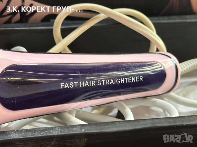 Eлектрическа четка за изправяне на коса HQT-906 FAST HAIR STRAIGHTENER - Image 2