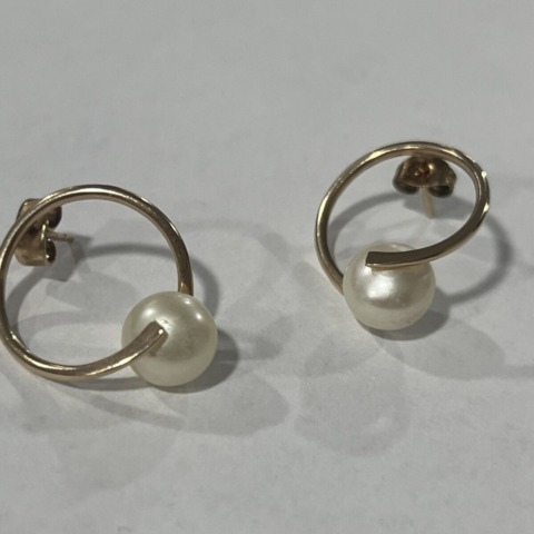Златни обеци 14K 4.5 гр