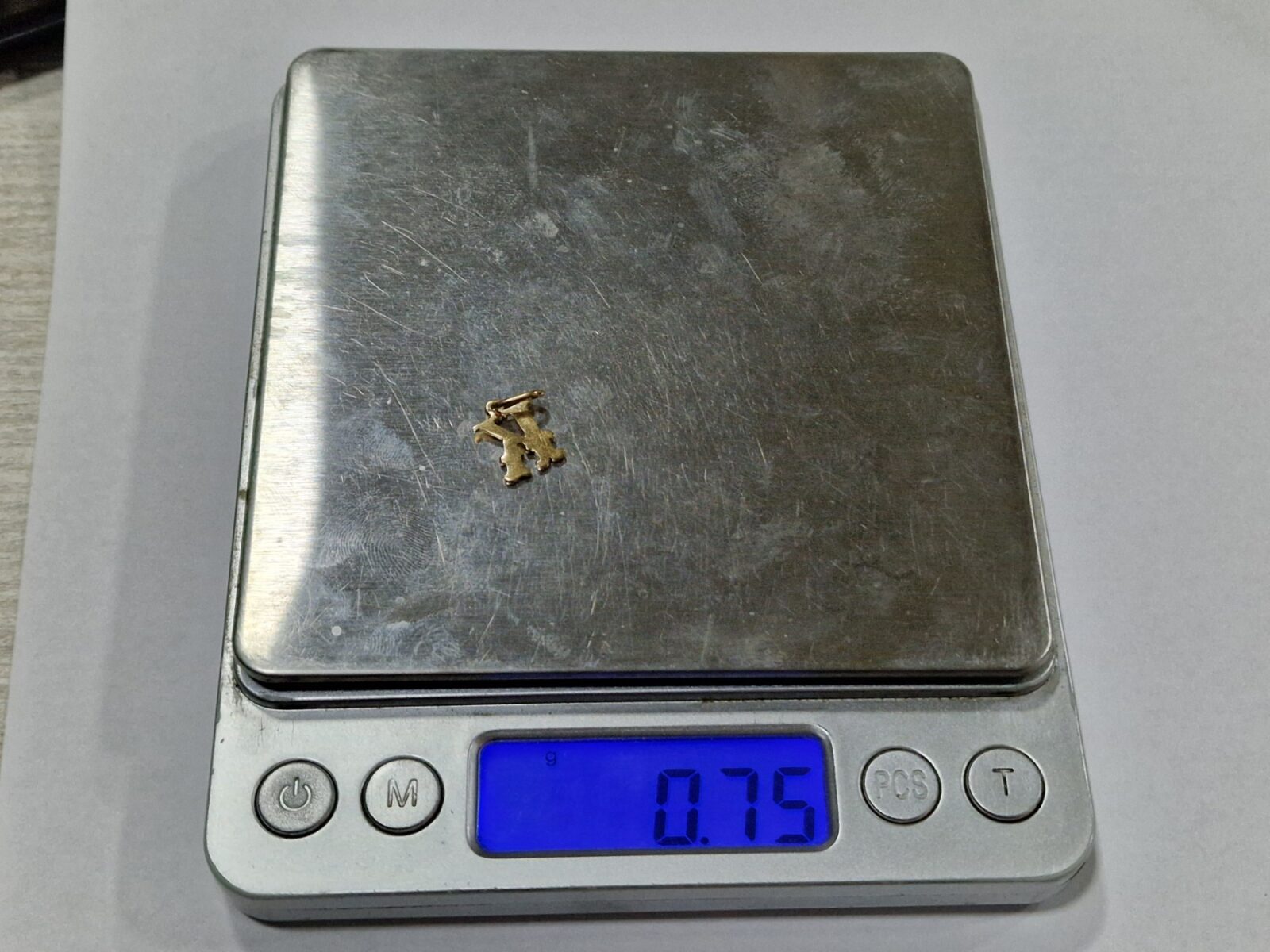 Златна висулка 'К' 14К 585 / 0,75 гр. - Image 4