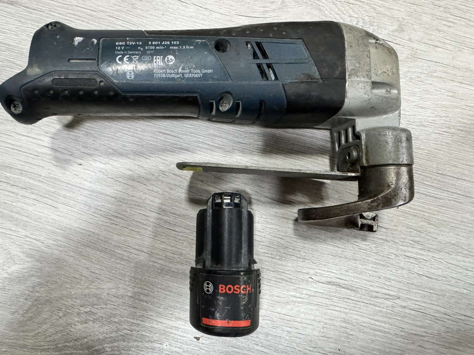Акумулаторна ножица за ламарина Bosch GSC 12V-13 Professional - Image 5
