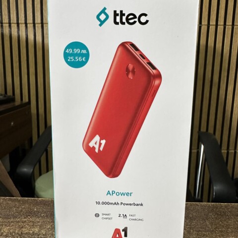 Външна батерия 10000 mAh Powerbank А1 ttec