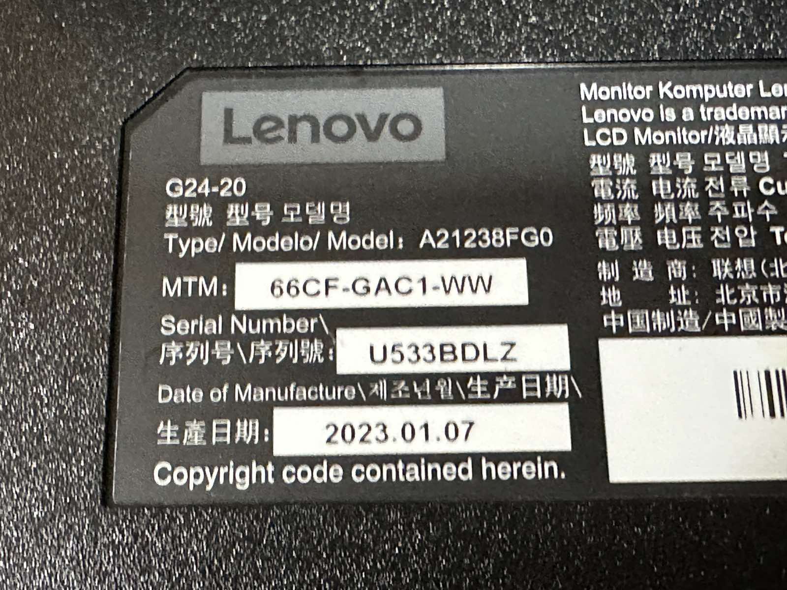 Продавам гейминг монитор Lenovo G24-20 23.8" 165Hz IPS - Image 9