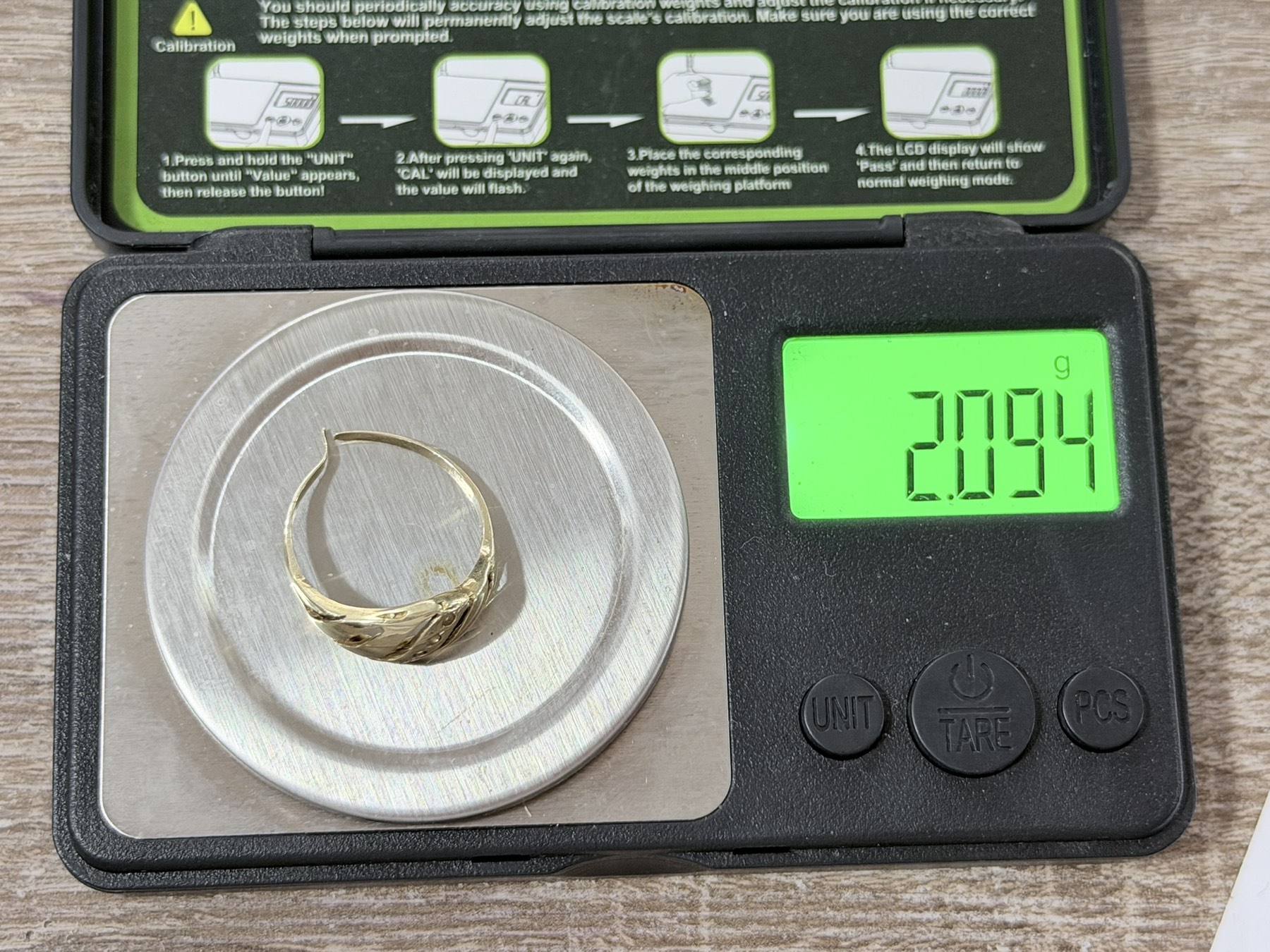 Златен пръстен 2.1гр 14К - Image 6