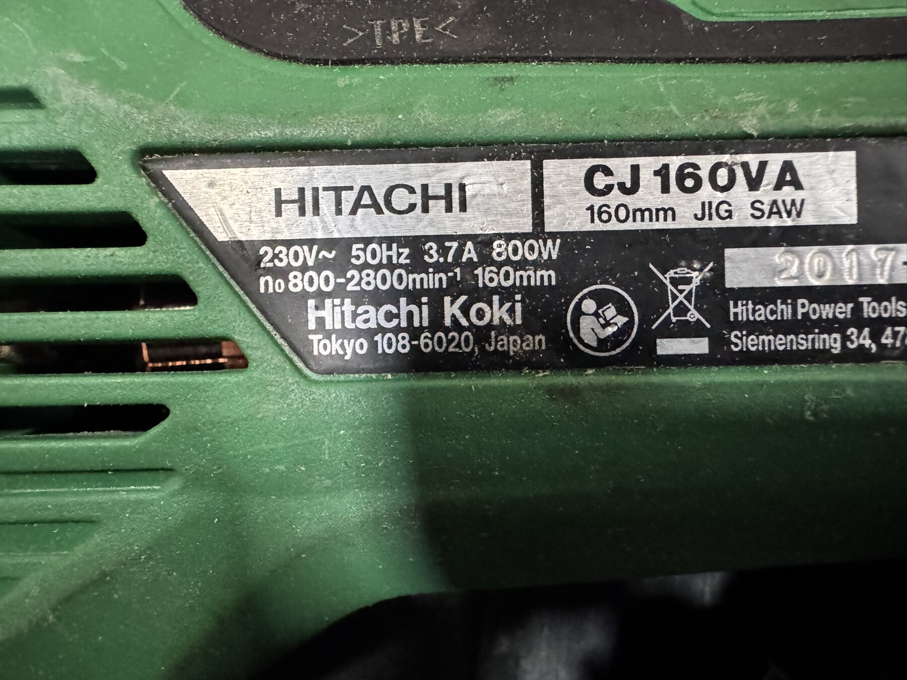 Електрически прободен трион HiKOKI CJ160VA 800W - Image 4