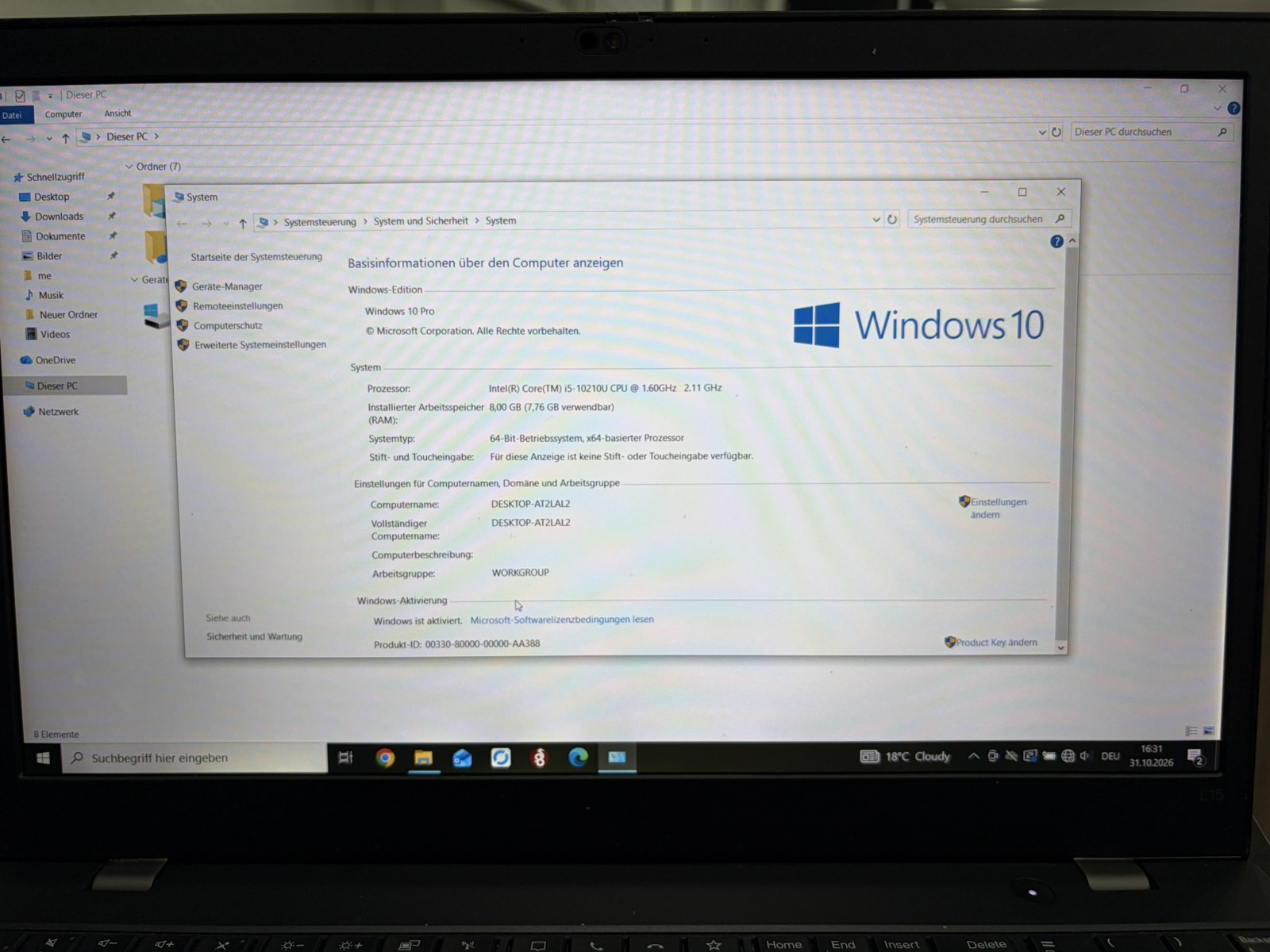 Лаптоп lenovo thinkpad l15 gen1 - Image 4